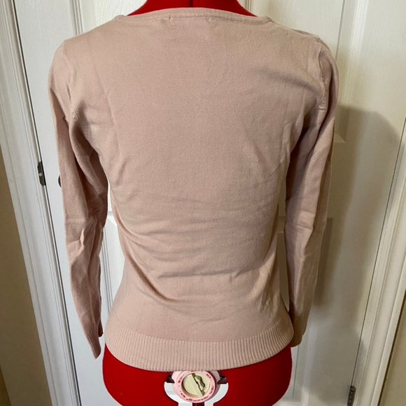 Vintage Repro LOT Qty3 Mak long sleeve sweaters: teal, dusty rose, ochre size L - Picture 10 of 10